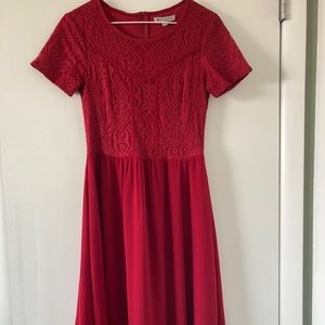 Red Midi Dress